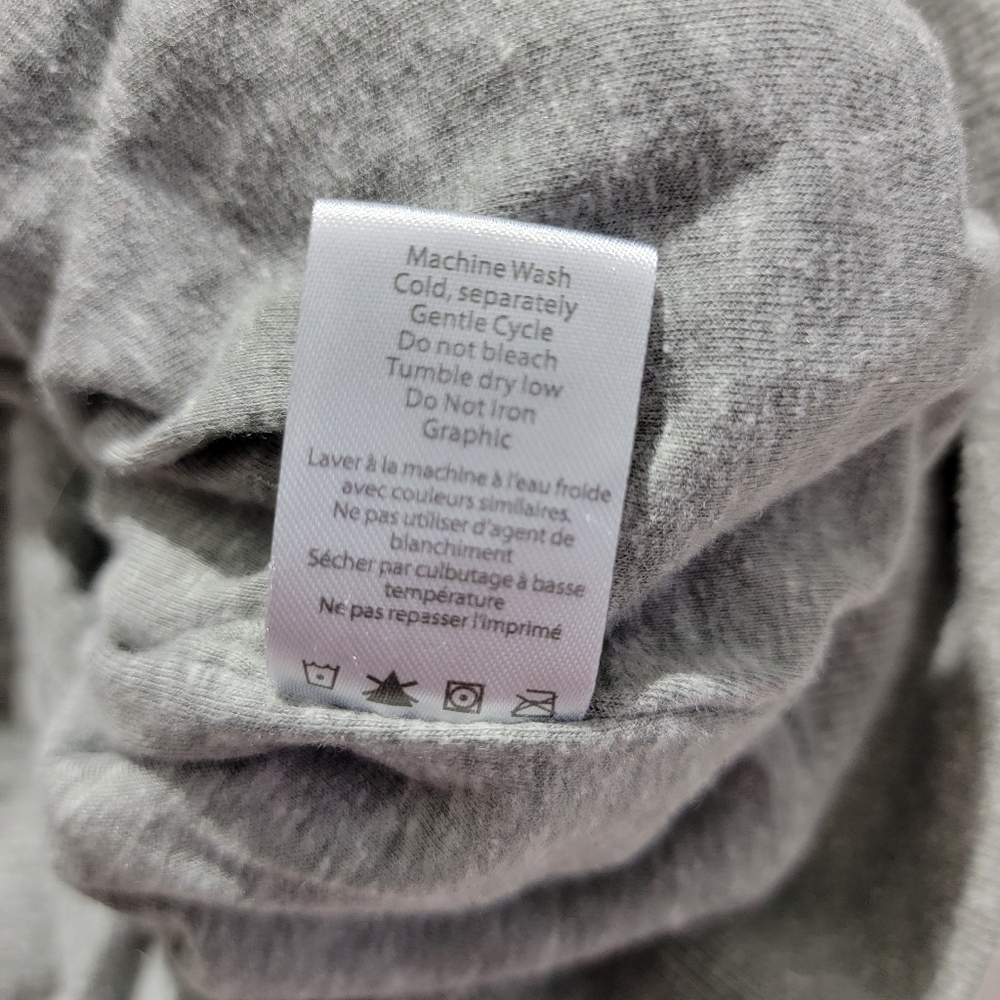 Birdiebee Ruffled Gray Full Zip Sweatshirt Bee Giving Heart Soft Cozy XL - Picture 12 of 15